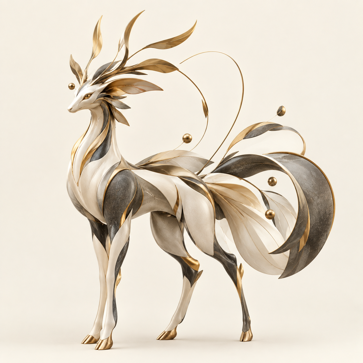Celestial Ivory Antlered Guardian