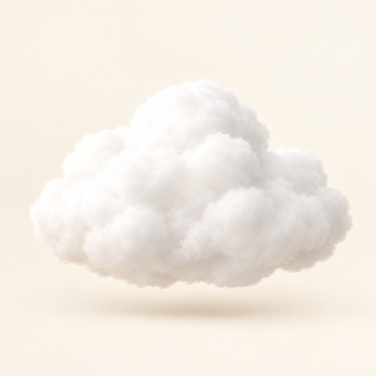 Fluffy Cloud in Soft Cream Light