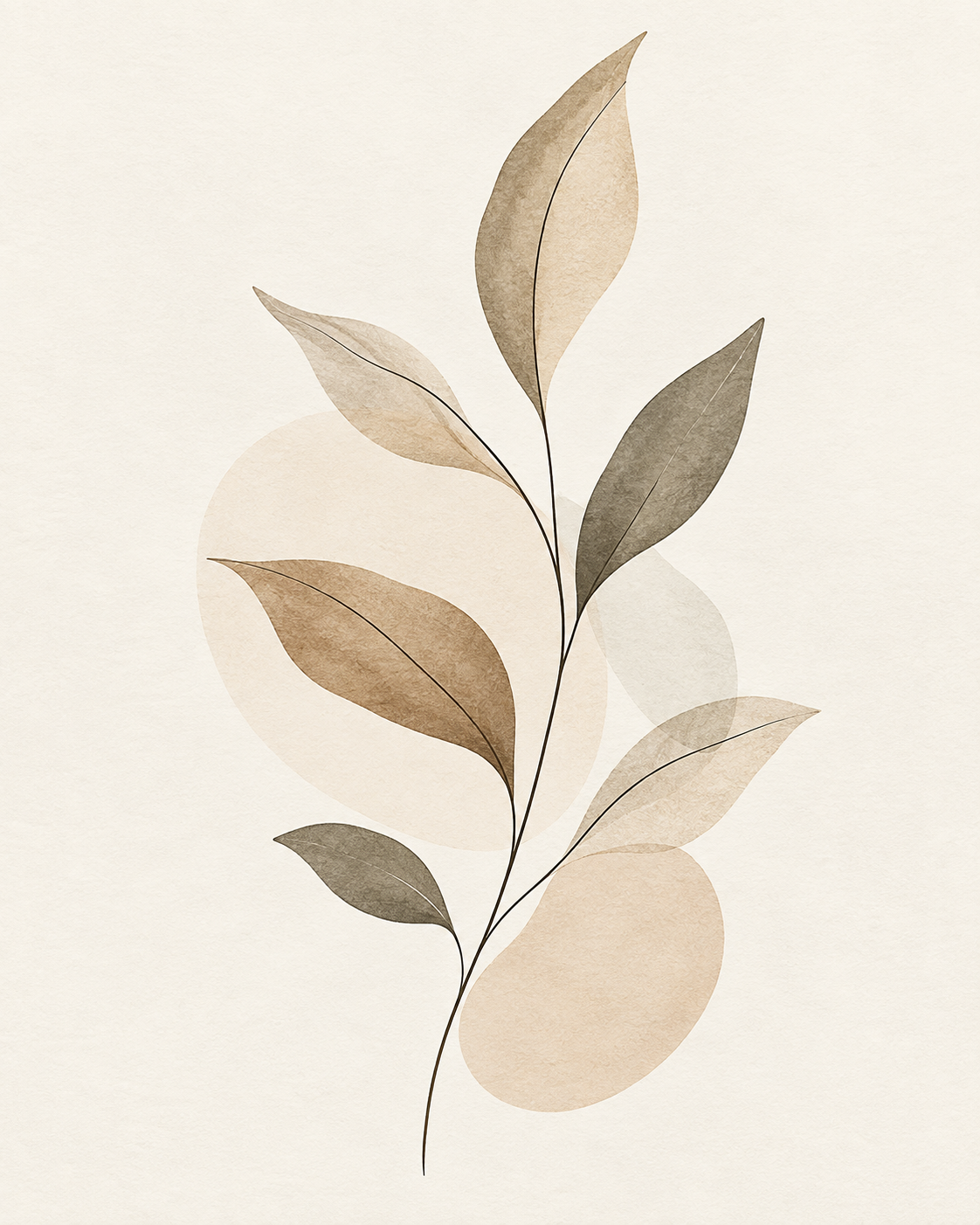 Earth-Tone Botanical Branch
