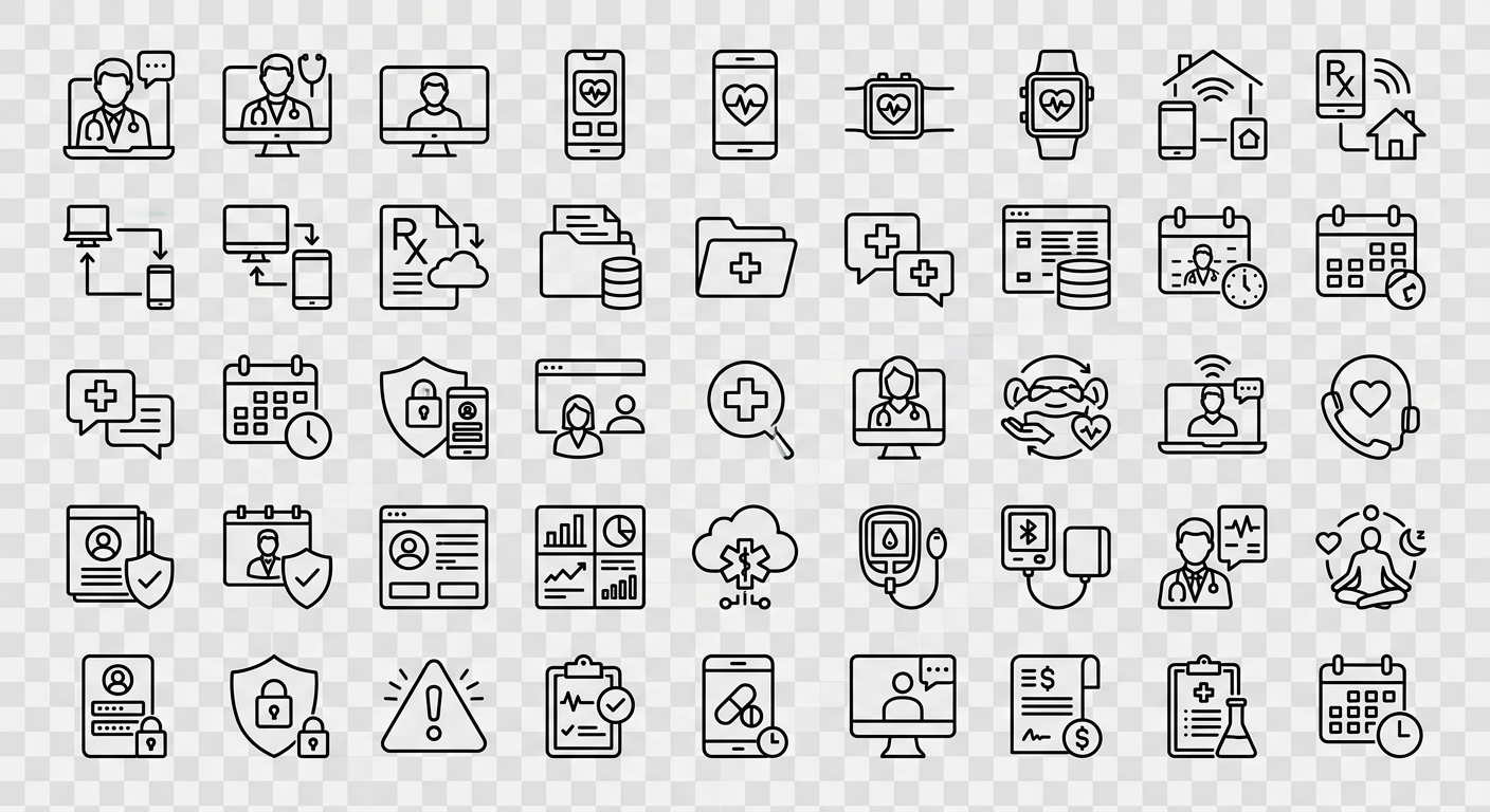 Tele Medical Icon Pack