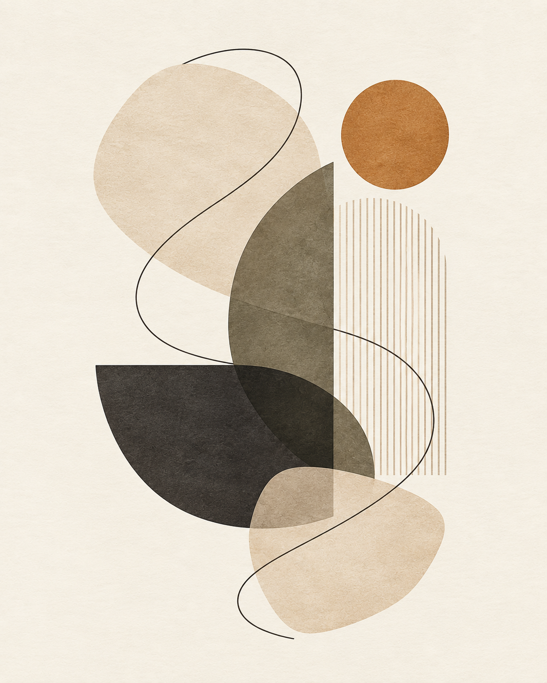 Textured Organic Abstract Collage